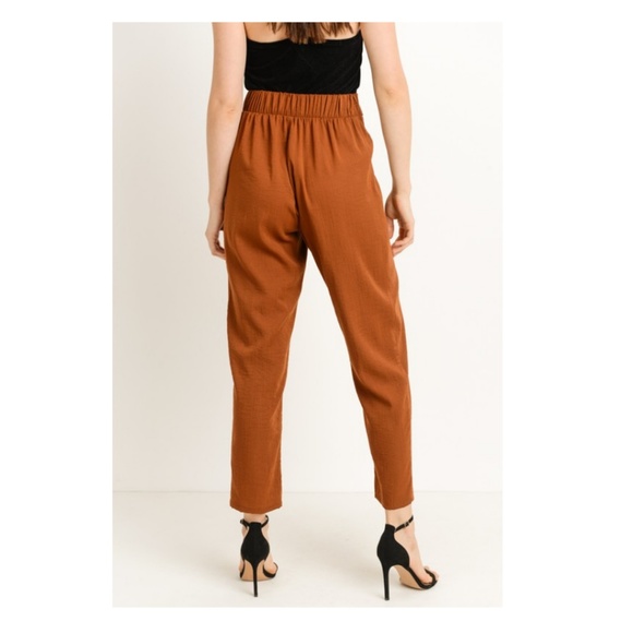 🔥LAST ONE!🔥(small) Pleated High Waist Ankle Pant - Picture 4 of 5